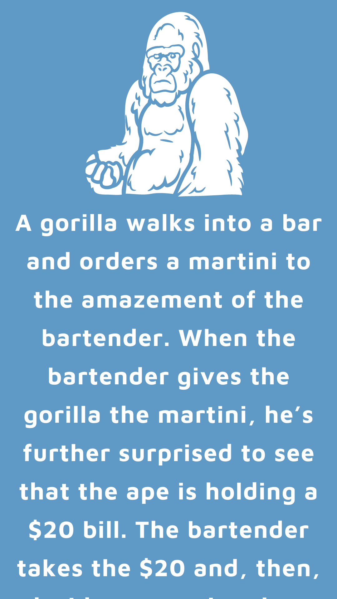 Gorilla At The Bar Joke Book