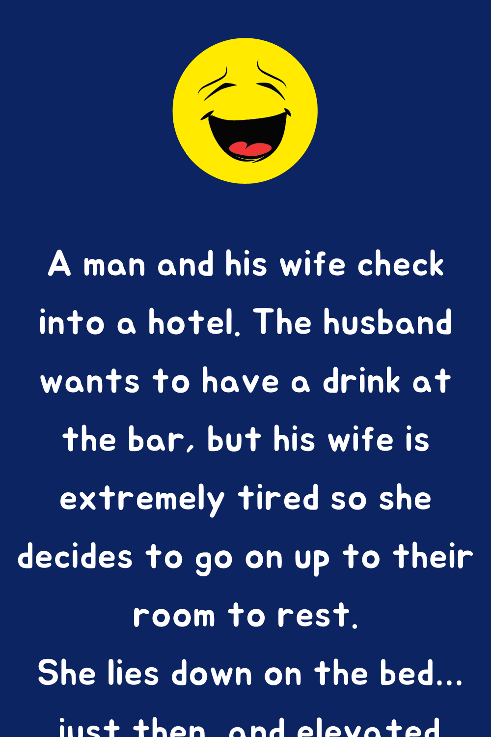 A man and his wife check into a hotel... - Joke Book