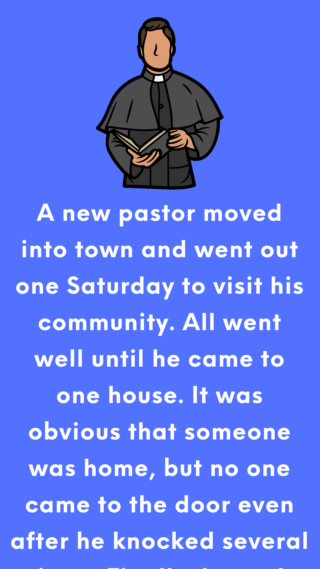The Note Of The New Pastor - Joke Book