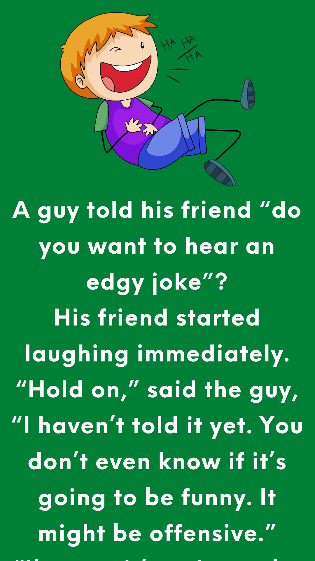 Wanna Hear an Edgy Joke? - Joke Book