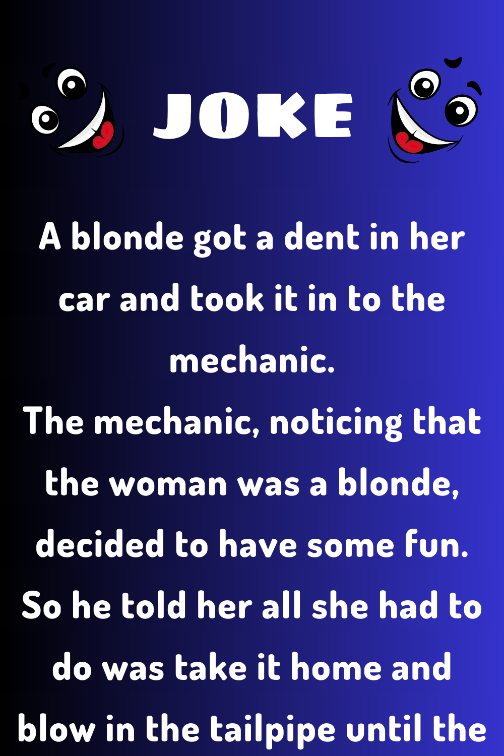 Dent in Her Car - Joke Book