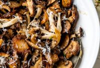 Garlic Parmesan Roasted Mushrooms