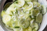 Creamy Cucumber Salad with Dill and Yogurt Dressing