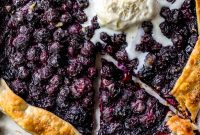 Rustic Blueberry Galette Recipe with Flaky Golden Crust