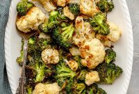 Crispy Oven-Roasted Broccoli and Cauliflower