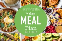 Free 7-Day Meal Plan Oct 2-8 with Recipes and Grocery List