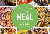 Free 7-Day Nutritious Meal Plan Dec 18-24