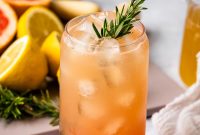 Grapefruit Ginger Kombucha Mocktail Recipe