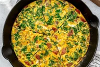 Smoked Turkey Sausage Breakfast Skillet with Eggs and Potatoes