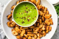 Crispy Roasted Butter Beans with Garlic and Herbs