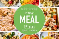 Free 7-Day Meal Plan April 1-7: Nutritious Spring Menu