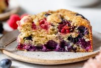 Mixed Berry Buckle Recipe with Buttery Crumb Topping