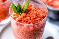 Refreshing Watermelon and Cucumber Granita Recipe