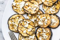 Smoky Grilled Eggplant with Feta and Herbs Recipe