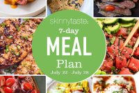 Free 7-Day Summer Meal Plan July 22-28