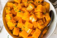 Honey Roasted Butternut Squash Recipe with Thyme