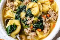 One-Pot Sausage Tortellini Soup Recipe