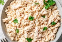 Slow Cooker Shredded Chicken Recipe for Tacos and Sandwiches