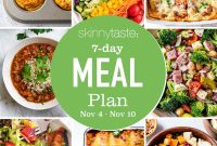 Free 7-Day Meal Plan for Nov 4-10: Menus & Recipes