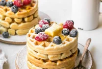 Crispy Sourdough Discard Waffles Recipe