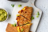 Breakfast Quesadilla Recipe with Eggs, Cheese and Crispy Bacon