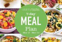 Free 7-Day Meal Plan March 17-23 with Grocery List