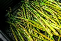 Crispy Air Fryer Asparagus with Lemon and Parmesan