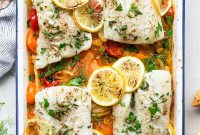 Crispy Lemon Garlic Oven-Baked Cod