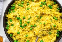 One-Pot Turmeric Basmati Rice with Peas