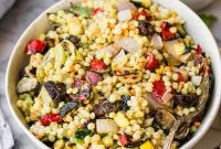 Mediterranean Couscous Salad with Grilled Vegetables Recipe
