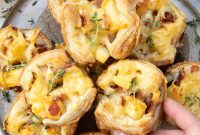 Crispy Apple and Bacon Puff Pastry Bites