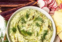 Creamy Roasted Zucchini Dip with Garlic and Herbs