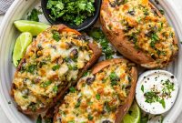 Southwest Stuffed Sweet Potatoes with Black Beans and Corn