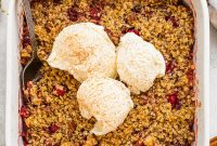 Pear and Cranberry Crisp with Oat Streusel