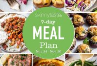 Free 7-Day Nutritious Meal Plan with Recipes Nov 24-30