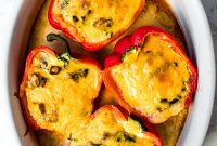 Egg and Cheese Breakfast Stuffed Peppers Recipe