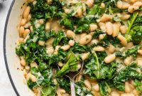 Kale and Spinach Beans Recipe: Hearty Greens Bowl
