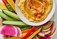 Creamy Roasted Carrot Hummus with Tahini