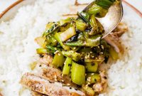 Boneless Grilled Chicken Thighs with Charred Scallion Sauce