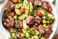 Chopped Steak Salad with Chimichurri Dressing