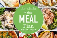 Free 7-Day Meal Plan July 20-26 with Recipes & Grocery List