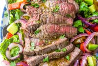 Grilled Steak Fajita Salad with Cilantro Lime Dressing