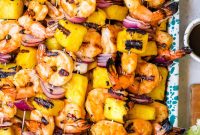 Grilled Shrimp and Pineapple Skewers with Lime Glaze