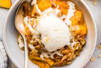Classic Peach Crisp Recipe with Oat Streusel