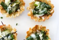 Savory Asparagus and Caramelized Onion Tartlets Recipe