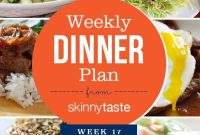 Skinnytaste Week 17 Dinner Meal Plan