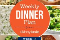 Skinnytaste Week 15 Dinner Plan and Recipes