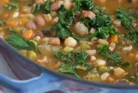 16-Bean Ham and Kale Soup Recipe