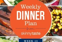 Skinnytaste Week 13 Dinner Meal Plan