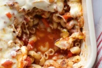 Cheesy Sausage Macaroni Casserole Recipe